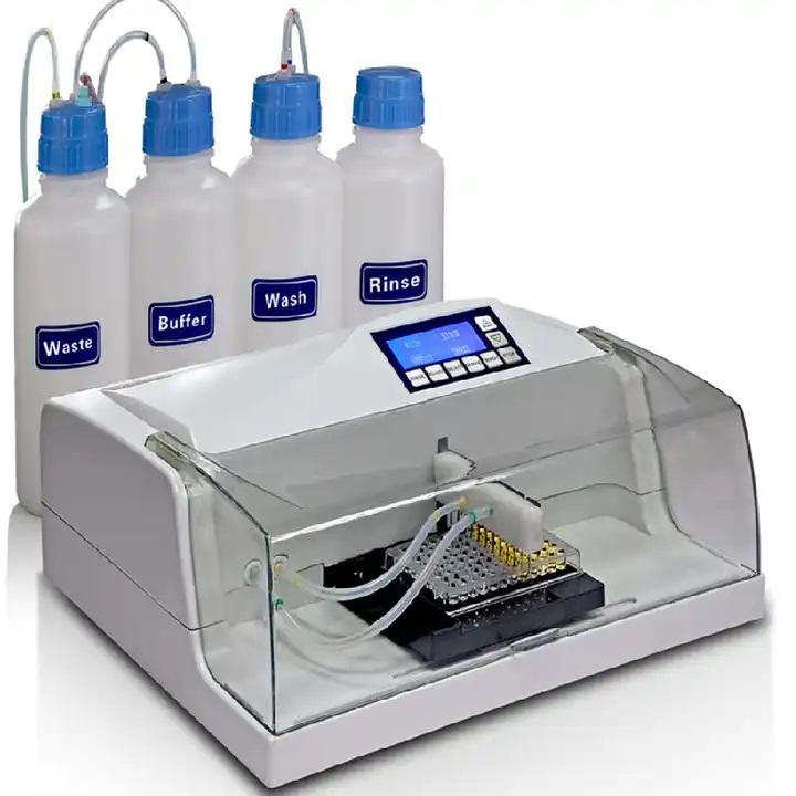 Elisa Micro Plate washer 1-2 point 3 speeds Digital screen with 50-3000ul well Bottles Washer Buffer Rinse waste Abron ABM-2759W  